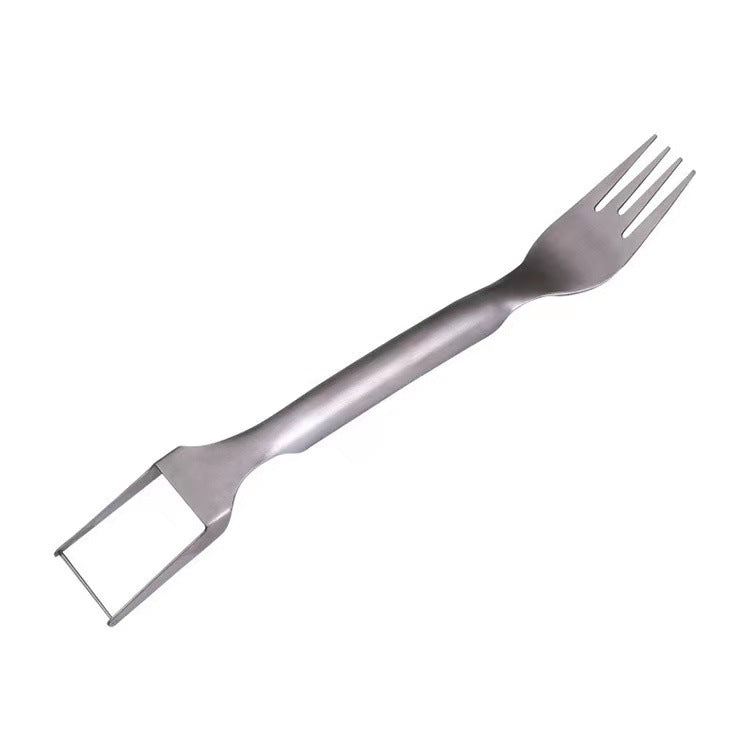 2-in-1 Watermelon Slicer Fork - Stainless Steel Fruit Cutter Tool