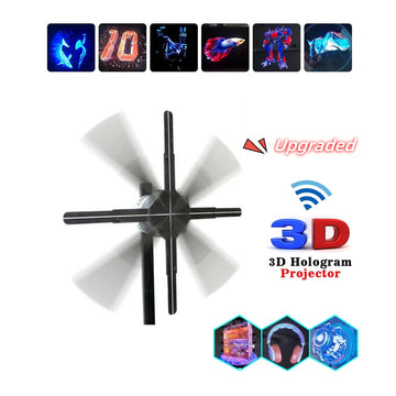 3D Holographic Advertising Fan Display - 42cm WiFi LED Projector Screen