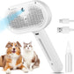 3-in-1 Pet Steam Brush - Cat & Dog Grooming Comb with Water Spray