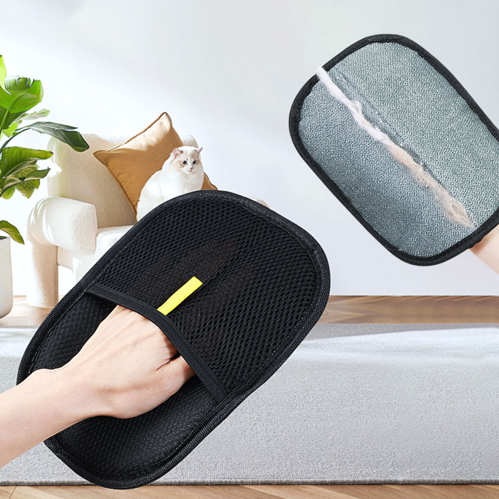 Pet Hair Remover Glove - Deshedding Brush Mitt for Dogs, Cats & Rabbits