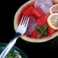 2-in-1 Watermelon Slicer Fork - Stainless Steel Fruit Cutter Tool
