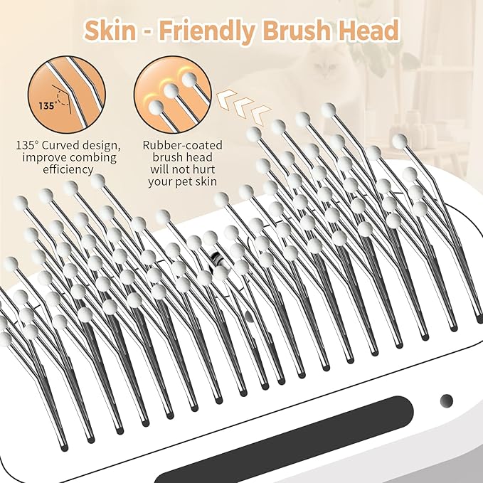 3-in-1 Pet Steam Brush - Cat & Dog Grooming Comb with Water Spray