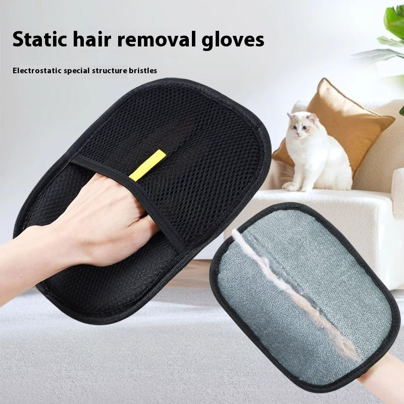 Pet Hair Remover Glove - Deshedding Brush Mitt for Dogs, Cats & Rabbits