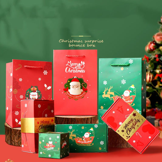 Christmas Eve Surprise Box – Creative Gift Box with LED Light, Festive Reveal Box for Kids & Adults, Holiday Celebration Gift
