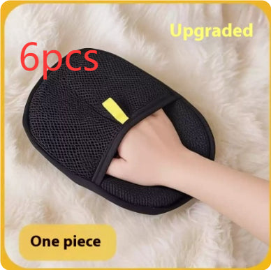 Pet Hair Remover Glove - Deshedding Brush Mitt for Dogs, Cats & Rabbits